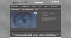 Desktop Screenshot of myopie-lasik.com